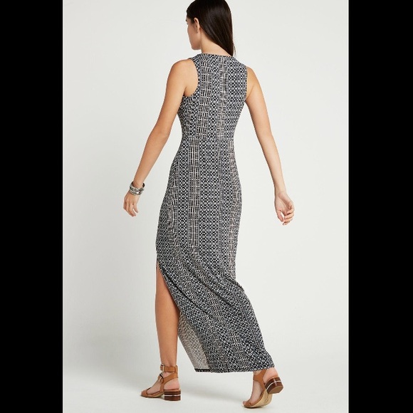 Bcbgeneration Tribal Print Cut Out Yoke Maxi Dress - Picture 2 of 6